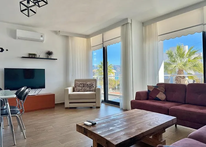 Апартаменты Deniz Manzarali, Plaja 100 Metre, Luks 1