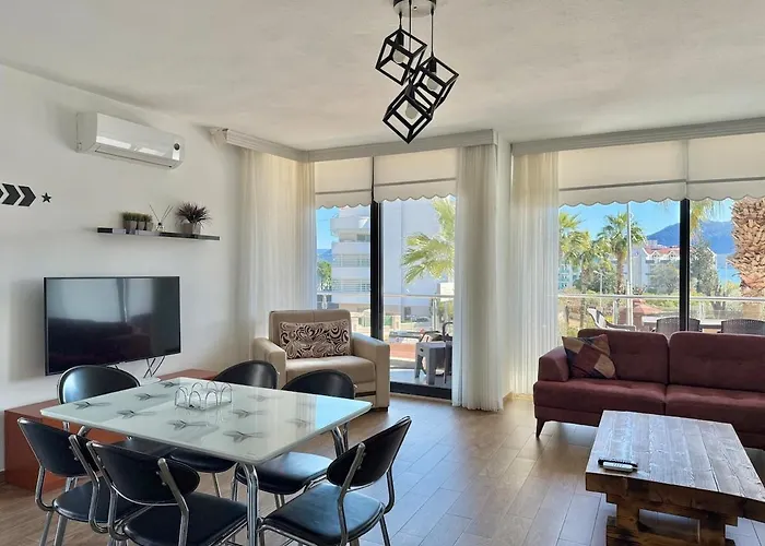 Apartament Deniz Manzarali, Plaja 100 Metre, Luks 1 Marmaris